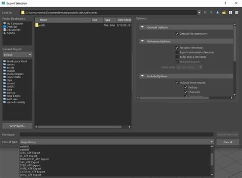 Cannot import or export STL files in Maya .